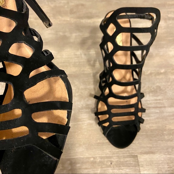 Ardene Party 2018 Collection Black Strappy Heels - Picture 3 of 4